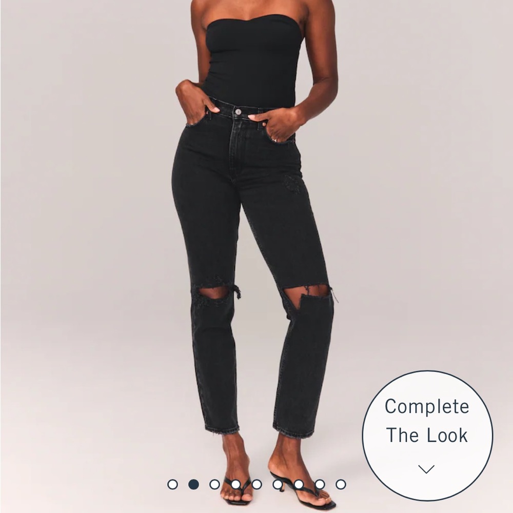 Abercrombie Curve Love Ultra High Rise 90s Straight Jean